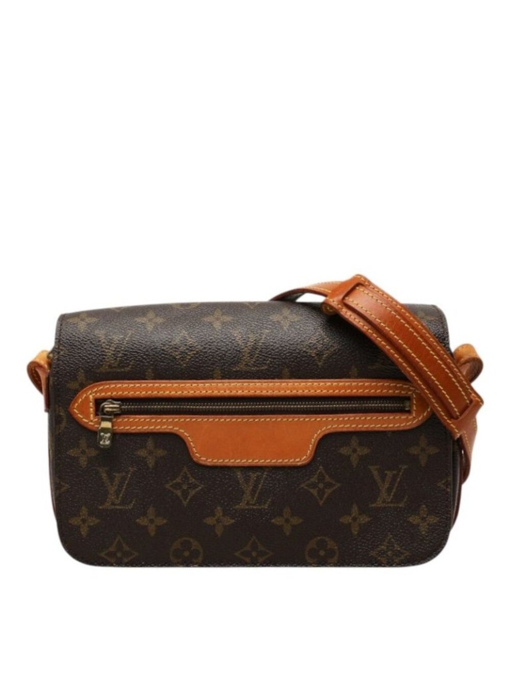 Louis Vuitton Monogram Saint Germain 24 Crossbody Shoulder Bag Brown Leather